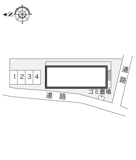 ★手数料０円★八千代市下市場２丁目 月極駐車場